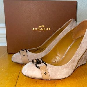 Coach Romania Suede Wedge